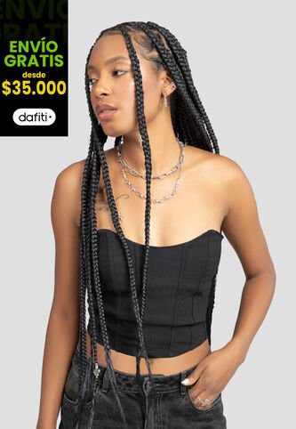 Corset Mujer Negro Atypical 106873 Atypical