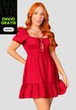 Vestido Corto Mujer Rojo Atypical 92441 de Atypical