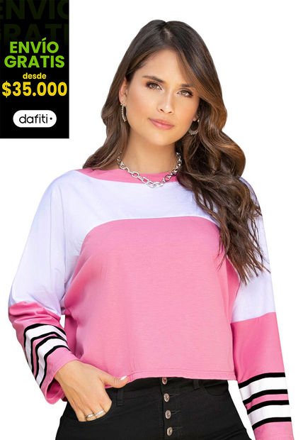Camibuzo Mujer Rosado  Atypical 92434