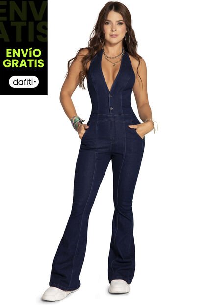 Enterizo Largo Mujer Azul Atypical 2934