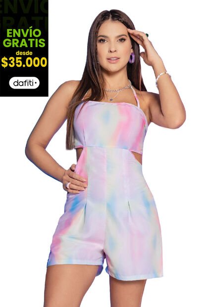 Enterizo Corto Mujer Multicolor Atypical 4535