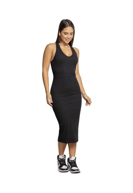 Vestido Mujer Negro Atypical 86057