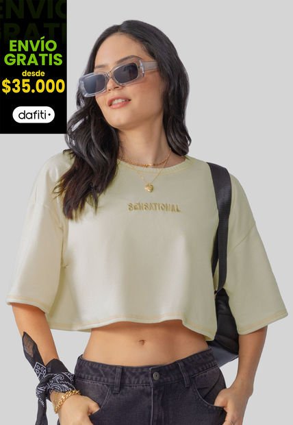 Camiseta Mujer Caqui Atypical 106175