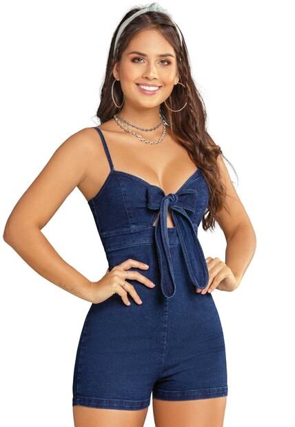 Enterizo Corto Mujer Azul Atypical 83297