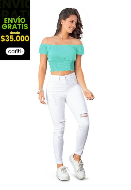 Blusa Mujer Verde Menta Atypical 62654