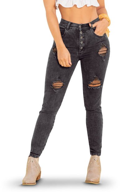 Jean Mujer Negro Atypical 83277