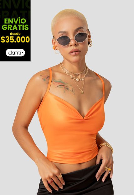 Blusa Mujer Naranja Atypical 106061