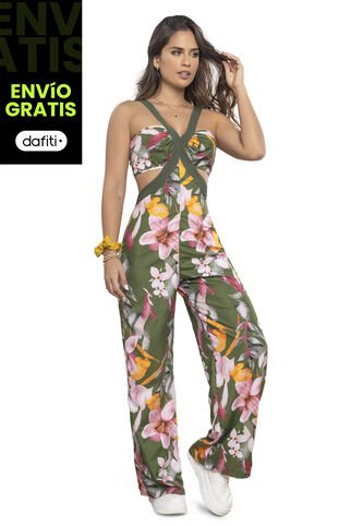 Enterizo Largo Mujer Estampado Atypical 3462 Atypical