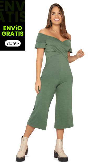 Enterizo Largo Mujer Verde Atypical 7963