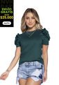 Camiseta Mujer Verde Botella Atypical 32570 de Atypical