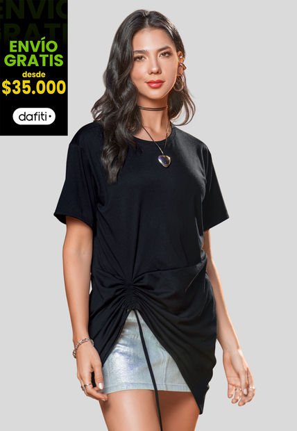 Camiseta Mujer Negro Atypical 105488