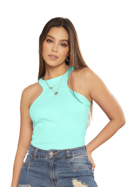 Blusa Mujer Verde Menta Atypical 88522