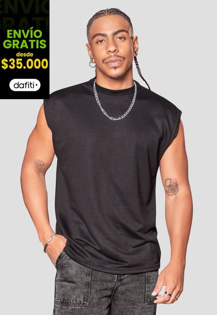 Camisilla Hombre Negro Atypical 103733