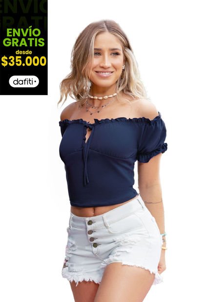 Blusa Mujer Azul Atypical 2345