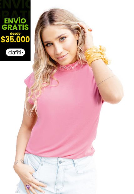 Camiseta Mujer Rosa Atypical 2244