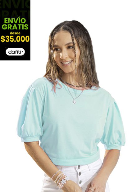 Blusa Mujer Azul Atypical 1495