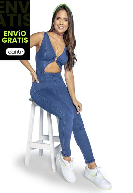 Enterizo Largo Mujer Azul Atypical 4329