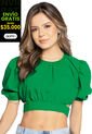 Crop Top Mujer Verde Atypical 33813 de Atypical