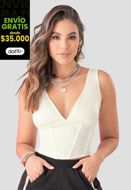 Blusa Mujer Blanco Atypical 104996