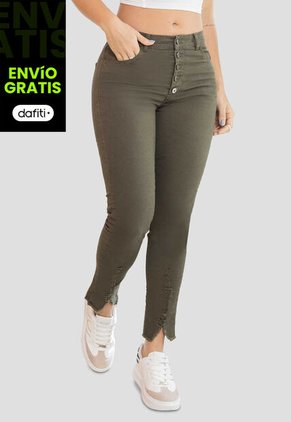 Jean Mujer Verde Atypical 262