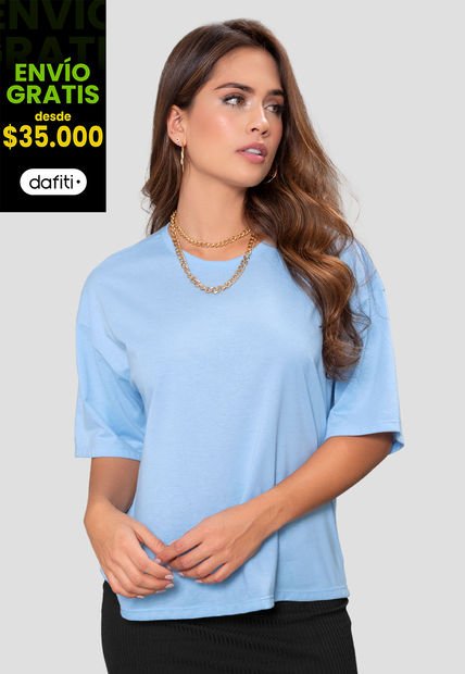 Camiseta Mujer Azul Atypical 103898