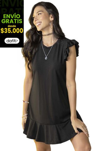 Vestido Corto Mujer Negro Atypical 2018 Atypical