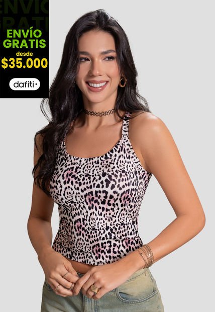Camiseta Mujer Animal-Print Atypical 103748