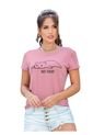 Camiseta Juvenil Femenino Palo De Rosa Oscuro Atypical de Atypical