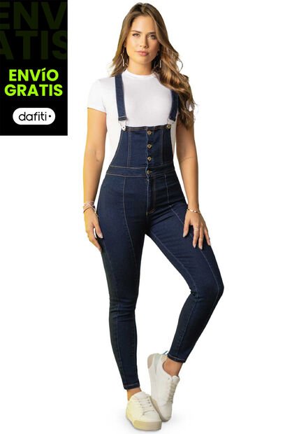 Overall Largo Mujer Azul Oscuro Atypical 2137