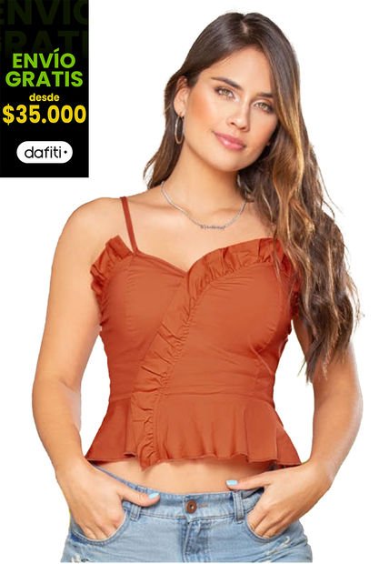 Blusa Mujer Naranja Atypical 82979