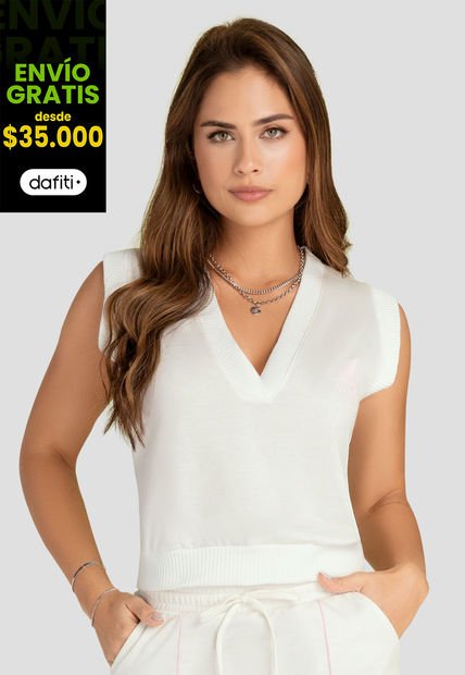 Blusa Mujer Blanco Atypical 103818