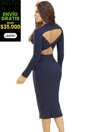 Vestido Mujer Azul Atypical 1494