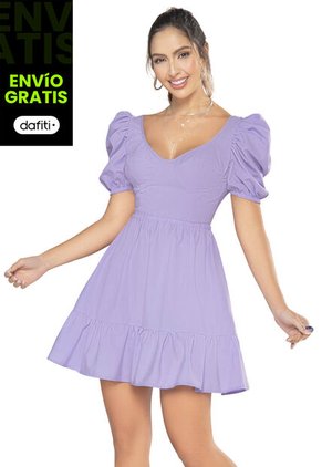 Vestido Corto Mujer Violeta Atypical 33461