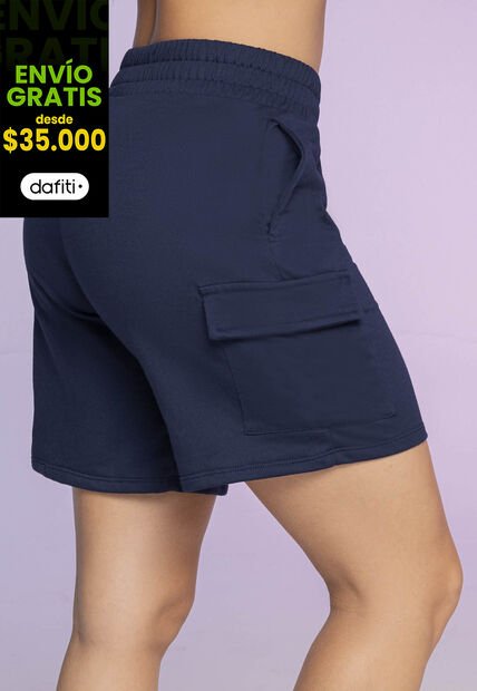 Bermuda Short Mujer Azul Atypical 693