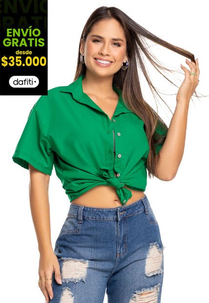 Camisa Mujer Verde Atypical 5908