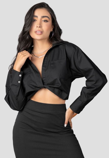 Camisa Mujer Negro Atypical 5524