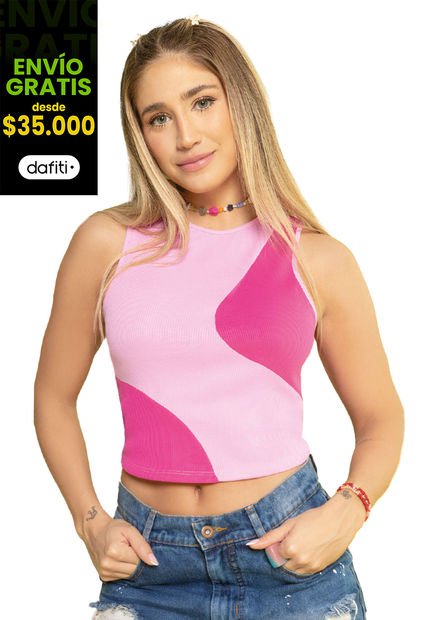 Camiseta Mujer Rosa Atypical 6653