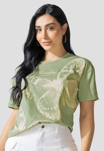 Camiseta Mujer Verde Matcha Atypical 113882 Atypical