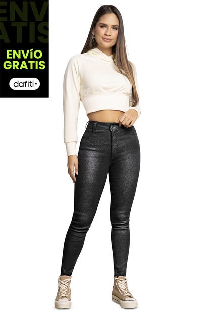 Jean Mujer Negro Atypical 5783