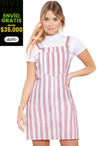 Jardinera Corta Mujer Multicolor Atypical 87438 Atypical