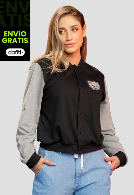 Chaqueta Mujer Negro Atypical 100636
