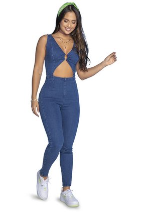 Enterizo Largo Mujer Azul Atypical 4329