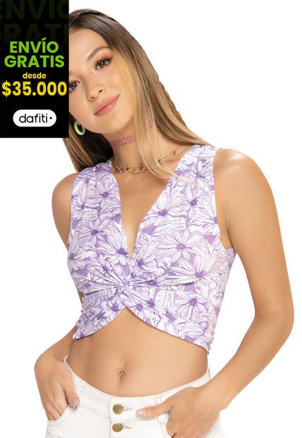 Camiseta Mujer Multicolor Atypical 8427