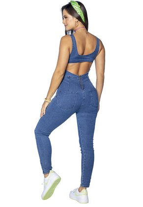 Enterizo Largo Mujer Azul Atypical 4329