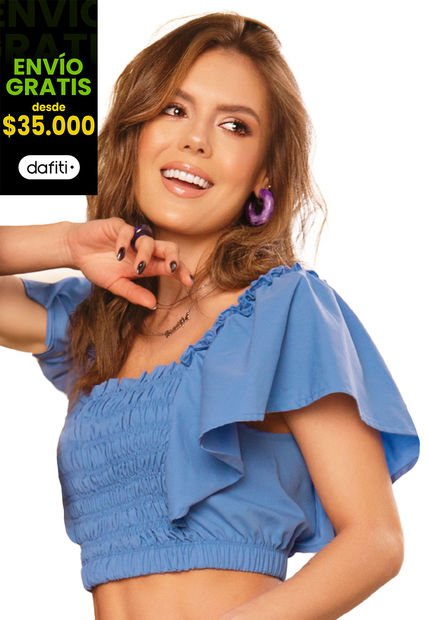 Blusa Mujer Azul Atypical 16744