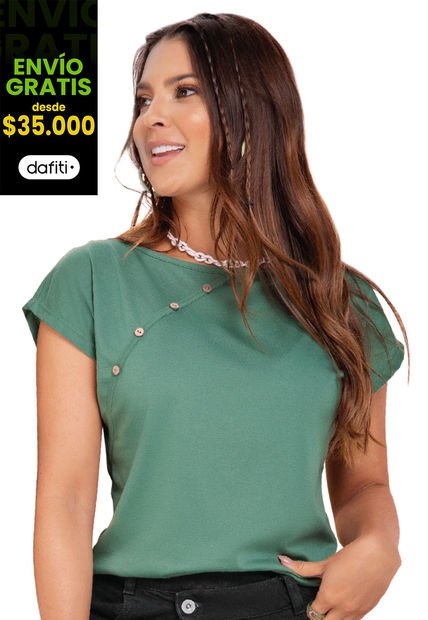 Camiseta Mujer Verde Atypical 9652