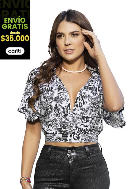 Camisa Mujer Negro Atypical 5505