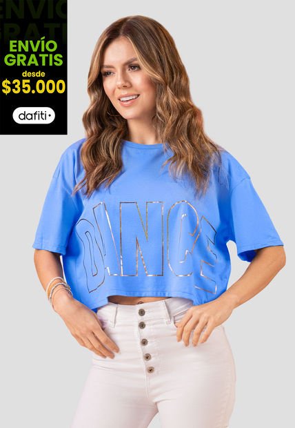 Camiseta Mujer Azul Atypical 102170