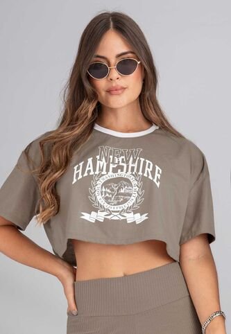 Camiseta Mujer Café Pardo Atypical 113277 Atypical