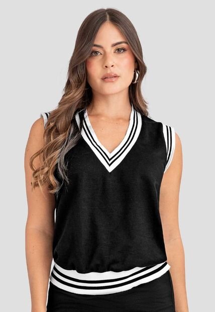 Chaleco Mujer Negro Atypical 113450